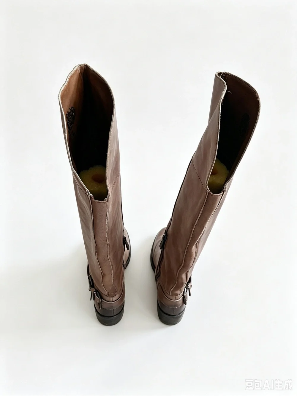 Vince Camuto Burnished Ombré Brown Leather just Over-the-Knee Riding Boots Size6